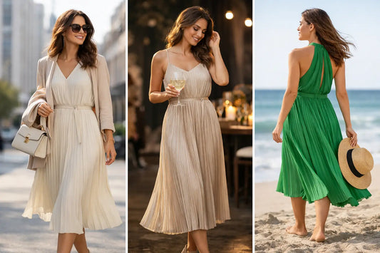 How to Wear a Plissé Dress for Every Plan