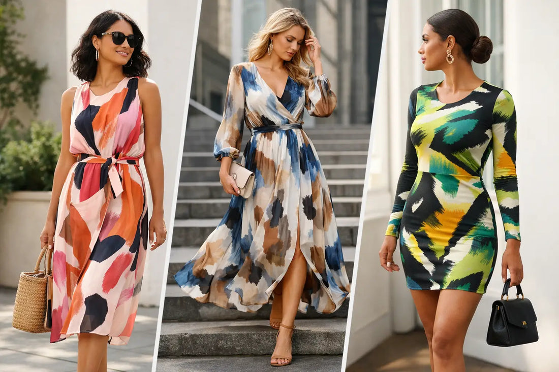 7 Abstract Print Dress Outfit Ideas to Try
