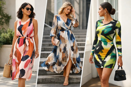 7 Abstract Print Dress Outfit Ideas to Try