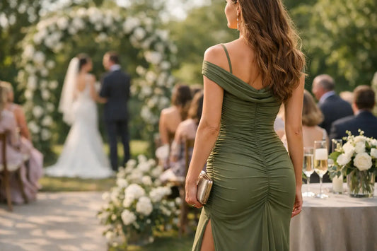 Ruched Maxi Dress Wedding Guest Style Guide