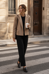 GISELLE | The Tailored Cropped Wool-Look Jacket