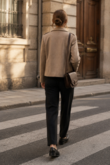 GISELLE | The Tailored Cropped Wool-Look Jacket