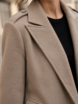 GISELLE | The Tailored Cropped Wool-Look Jacket