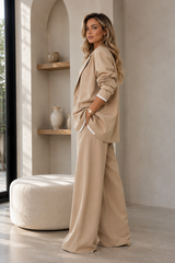 CELESTE | The Modern Contrast-Border Pant Set