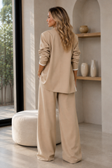 CELESTE | The Modern Contrast-Border Pant Set