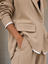 CELESTE | The Modern Contrast-Border Pant Set