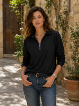 NICOLE | The Easy-Wear Quarter-Zip Tee