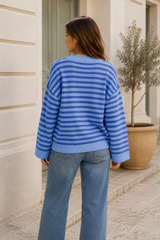 TESSA | Maglia a righe a manica ampia facile da indossare