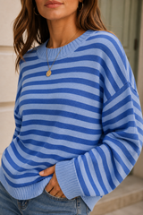 TESSA | Maglia a righe a manica ampia facile da indossare