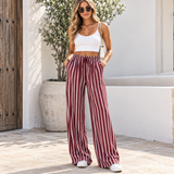 CLEO | The High-Waisted Striped Wide-Leg Pants