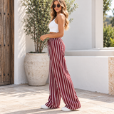 CLEO | The High-Waisted Striped Wide-Leg Pants