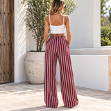 CLEO | The High-Waisted Striped Wide-Leg Pants