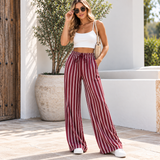 CLEO | The High-Waisted Striped Wide-Leg Pants
