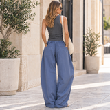 LUMINA | Le pantalon large à cordon de serrage et braguette à boutons