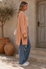 WILLOW | The Textured Openwork Duster Cardigan