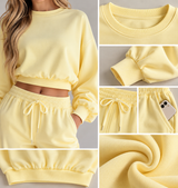 IRINA | The Cropped Crew & Wide-Leg Lounge Set