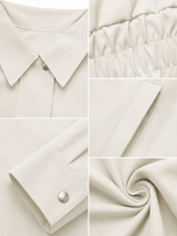 GABI | The Elastic-Hem Cropped Jacket