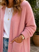 MAYA | The Cozy Pocket Open-Front Cardigan