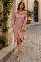 MARLO | The Relaxed Corduroy Duster Dress