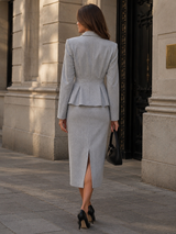 DIVA | The Pleated Peplum Skirt Set