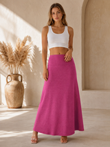 AMARA | The Wide-Band Stretch Maxi Skirt