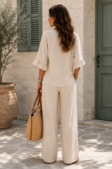 CHLOE | The Resort Button-Detail Pant Set