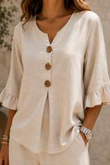 CHLOE | The Resort Button-Detail Pant Set