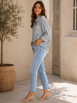 JUNA | The Relaxed Pinstripe Button-Down