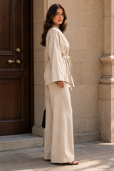 DAPHNE | The Textured Tie-Waist Pant Set
