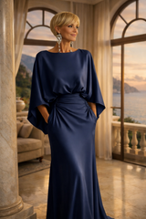 AURORA | The Ruched Batwing Maxi