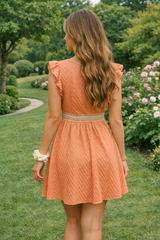 NOA | The Textured V-Neck Summer Dress